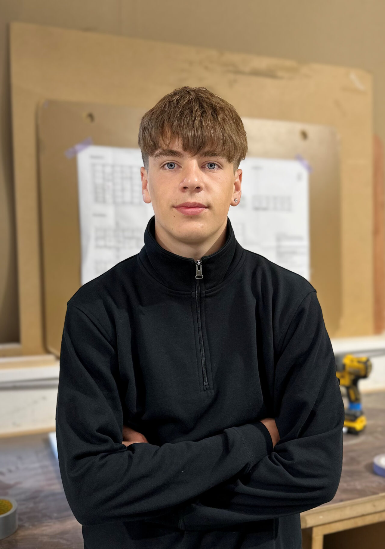 Marco Grieder in Ausbildung zum Schreiner